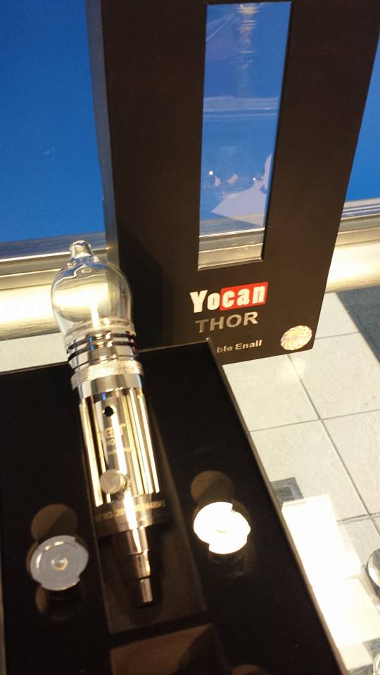 THOR by Yocan. This electronic titanium dabbed nail is equaled only by the power of the god of thunder. By touching the button this 2 in 1 bong and hand held instantly reaches 1700 degrees. Now that's HOT!!!